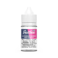 30mL Fruitbae Salt Black Currant Raspberry e-liquid bottle with white cap and clear label.