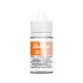 Fruitbae Salt Mango Peach 30mL e-liquid bottle with white cap and orange logo.