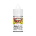 30mL Lemon Drop Salt Nicotine e-liquid in a clear bottle with a white cap, featuring a vibrant grapefruit label.