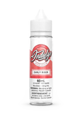 Indulge Early Riser 60mL e-liquid bottle with red and white label, featuring cereal, strawberry, and banana flavor.