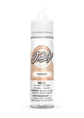 Indulge Powder 60ml e-liquid bottle with white cap and label, featuring a donut graphic.