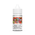 Juiced Up Salt Strawberry Kiwi 30mL e-liquid bottle with white cap and fruit-themed label.
