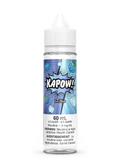Kapow IM Blue 60mL e-liquid bottle with blue berries and ice cubes on the label.