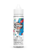Kapow Rocketship 60mL e-liquid bottle with a comic-style label featuring cherry and blue raspberry.
