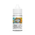 Kapow Salt Rainbow Express 30mL e-liquid bottle with colorful fruit graphics and white CRC cap.