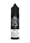 Black 60mL Koil Killaz Assault e-liquid bottle with a colorful logo and white label.