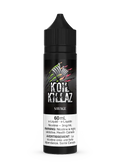Black 60mL Koil Killaz Savage e-liquid bottle with colorful claw mark logo and white label.