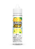 Lemon Drop Ice Mango 60mL e-liquid bottle with yellow mango slices and green leaves on a clear label.