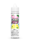 Lemon Drop Ice Pink 60mL e-liquid bottle with pink grapefruit and yellow lemon slices.