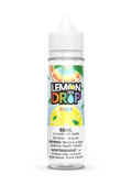 Lemon Drop Ice Rainbow 60mL e-liquid bottle with colorful citrus fruit graphics and white cap.