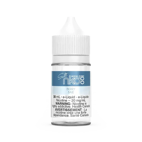 Naked 100 Salt Berry (Very Cool) 30mL e-liquid bottle with white cap and label.