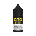 Black 30mL Oro Salt El Mango e-liquid bottle with yellow and white label, black CRC cap.