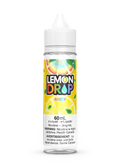 Lemon Drop Rainbow 60ml e-liquid bottle with colorful fruit label and white cap.