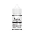 Clear 30mL Suavae Salt Flavourless e-liquid bottle with white cap and label showing "20 mg/mL Nicotine".