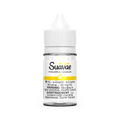 30mL clear bottle of Suavae Salt Pineapple e-liquid with a white cap and yellow label.