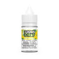 Lemon Drop Salt White Grape 30mL e-liquid bottle with white cap and yellow label.