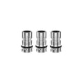 Three silver Voopoo TPP Mesh replacement coils with black O-rings and wattage details.