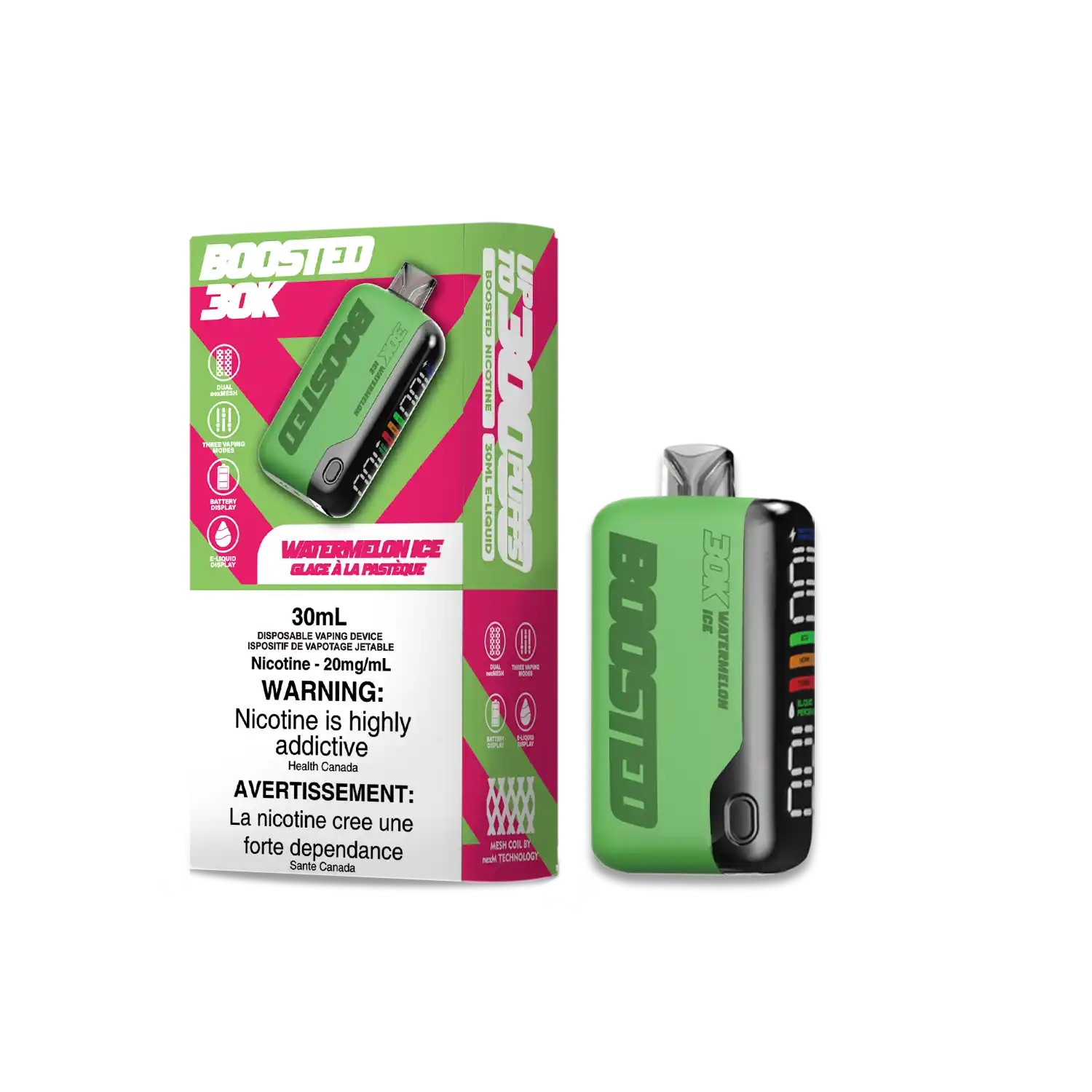 Watermelon Ice Boosted - Disposable 30K by BOOSTED