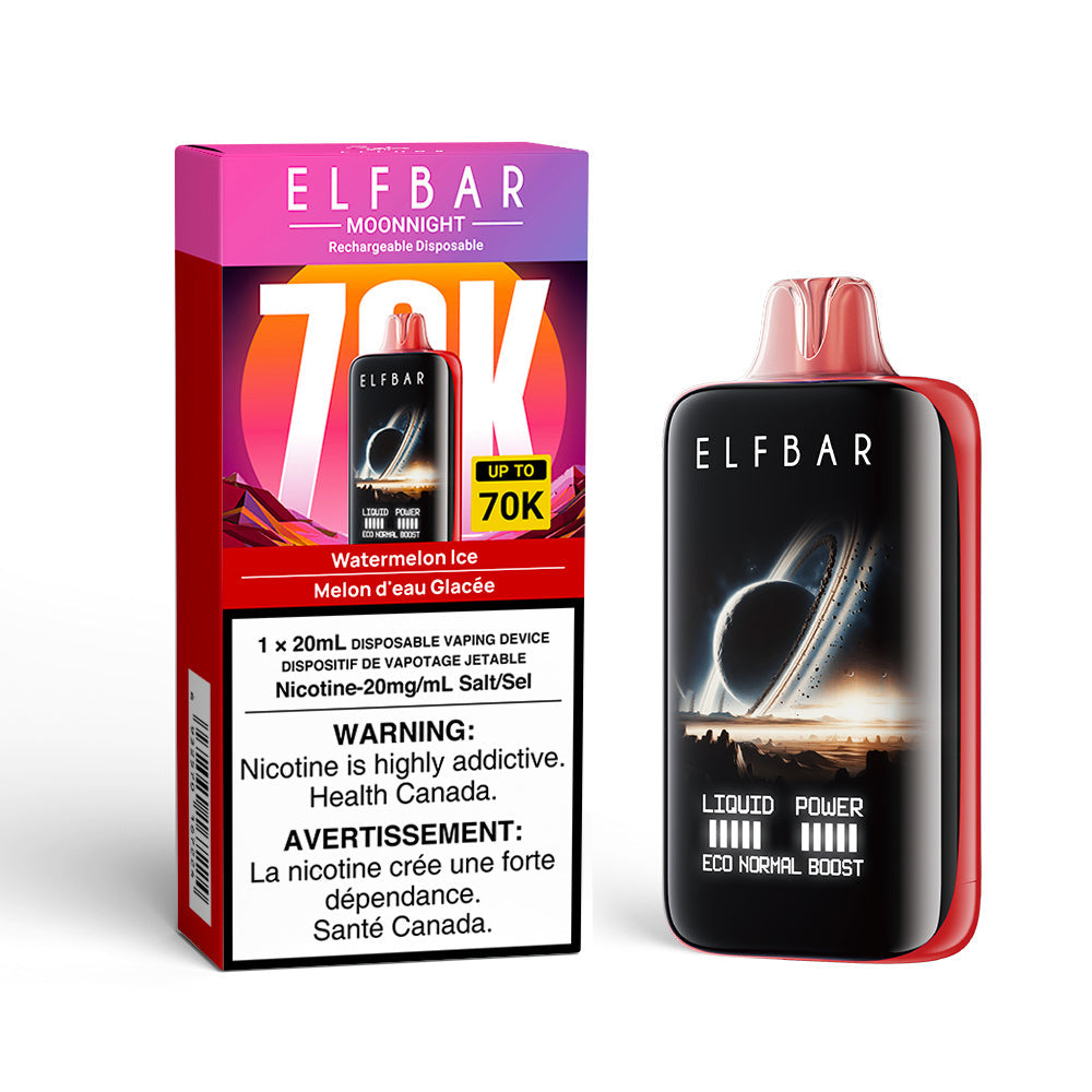Watermelon Ice ELF Bar MoonNight 70K - Disposable Vape
