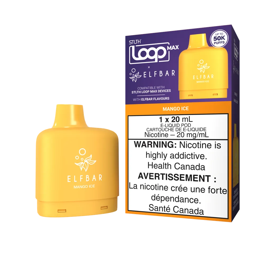 Mango Ice Stlth Loop Max x Elf Bar Pod 50K by STLTH LOOP MAX x ELFBAR