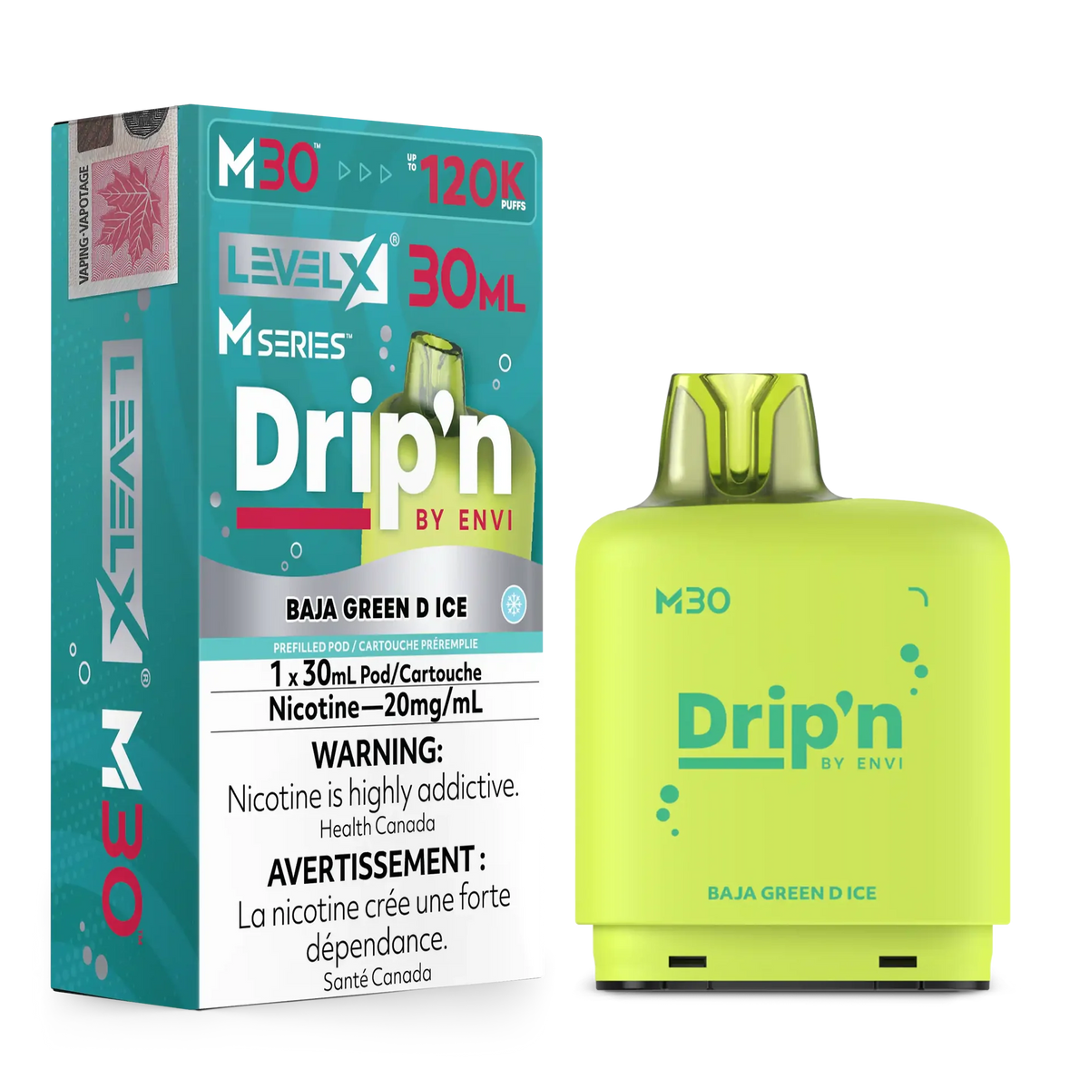 Baja Green D Ice Level X M Series Pod 30mL 120K Pod