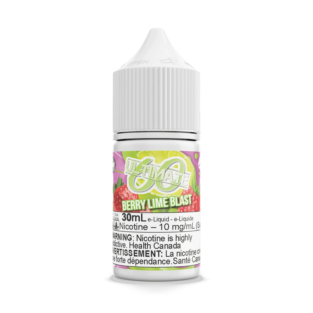 Berry Lime Blast by Ultimate 60 Salt 30mL e-liquid bottle
