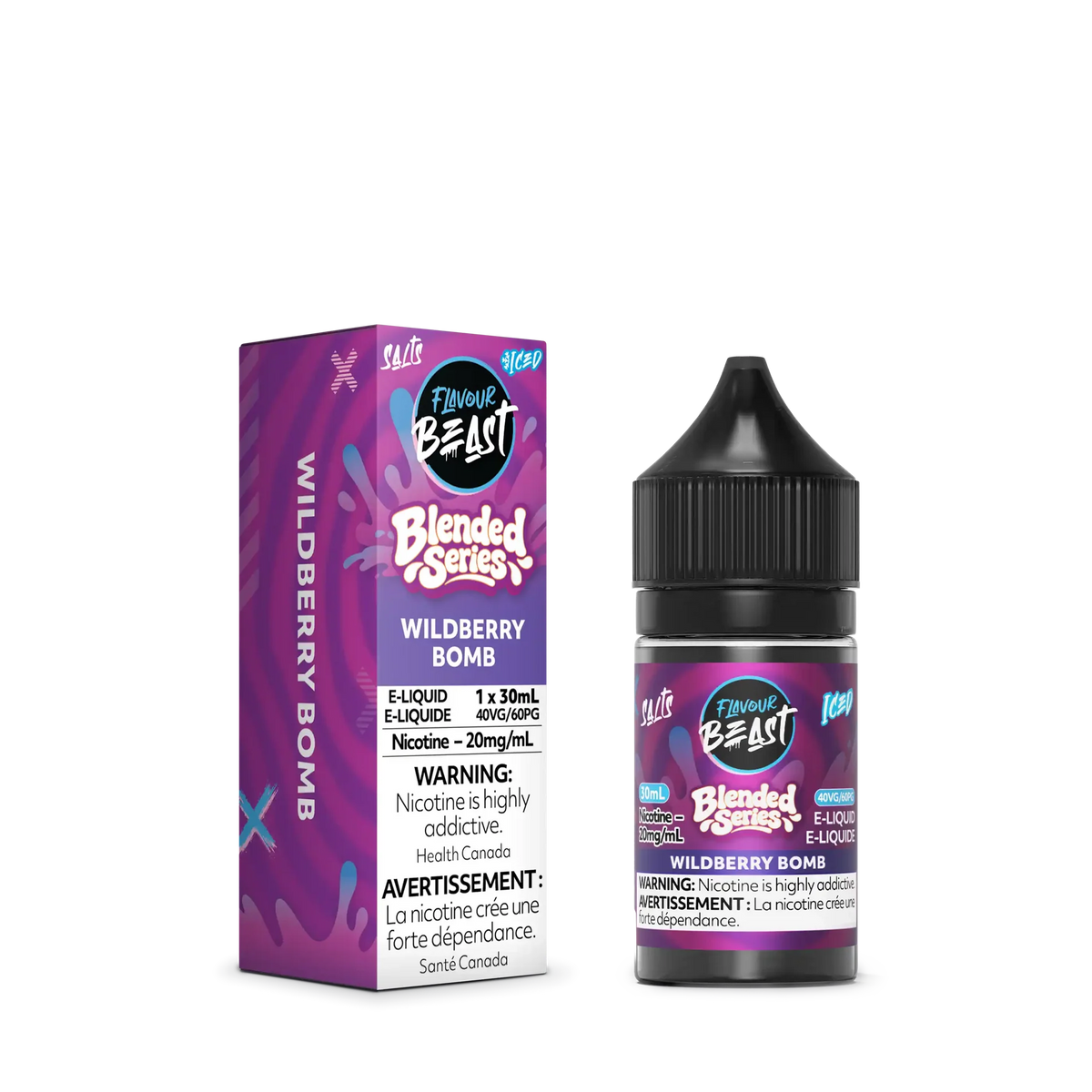 Blended Wildberry Bomb Iced by Flavour Beast Salt