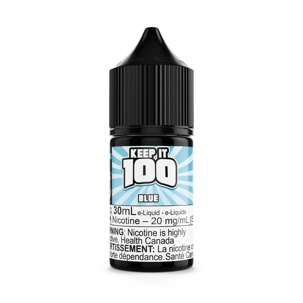 Blue by Keep It 100 Salt 30mL e-liquid bottle