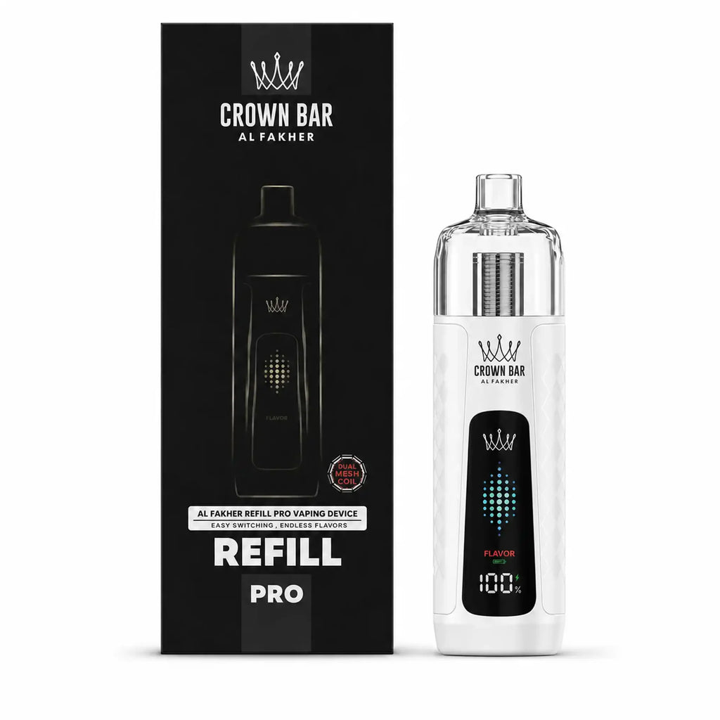 AL FAKHER Crown Bar - AF Refill Pro Device Kit 20mL in Pure White.