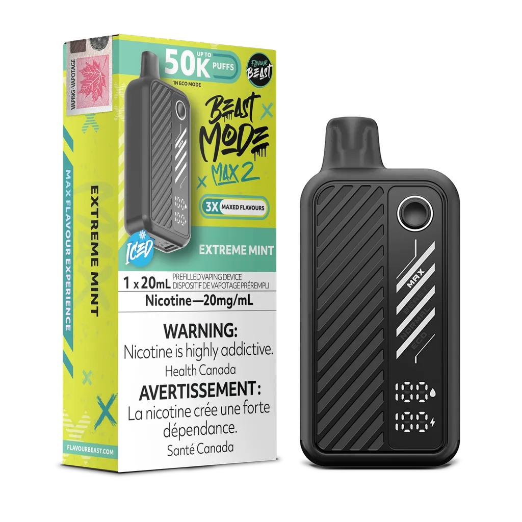 Extreme Mint Flavour Beast Mode Max 2 - Disposable 50K