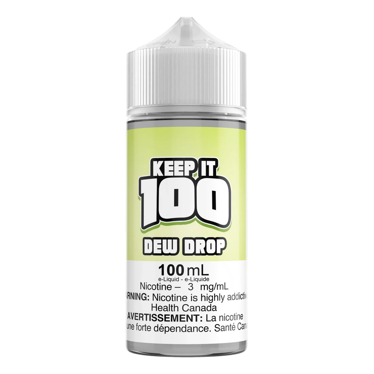 Dew Drop by Keep It 100 100mL e-liquid bottle