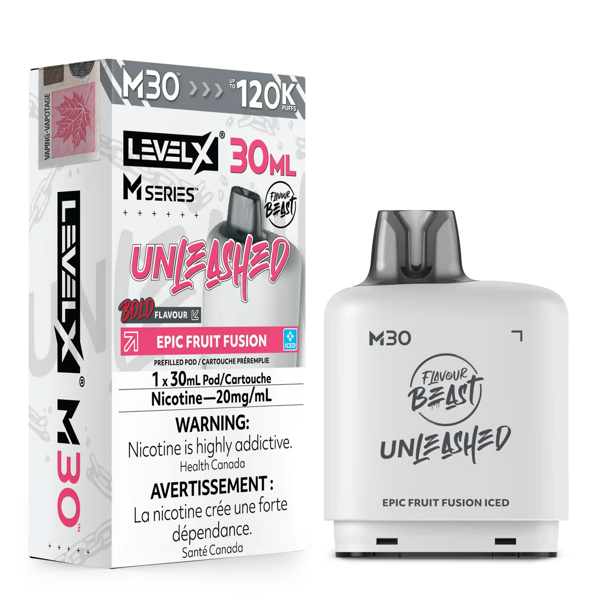 Epic Fruit Fusion Iced Level X M Series Pod 30mL 120K Pod