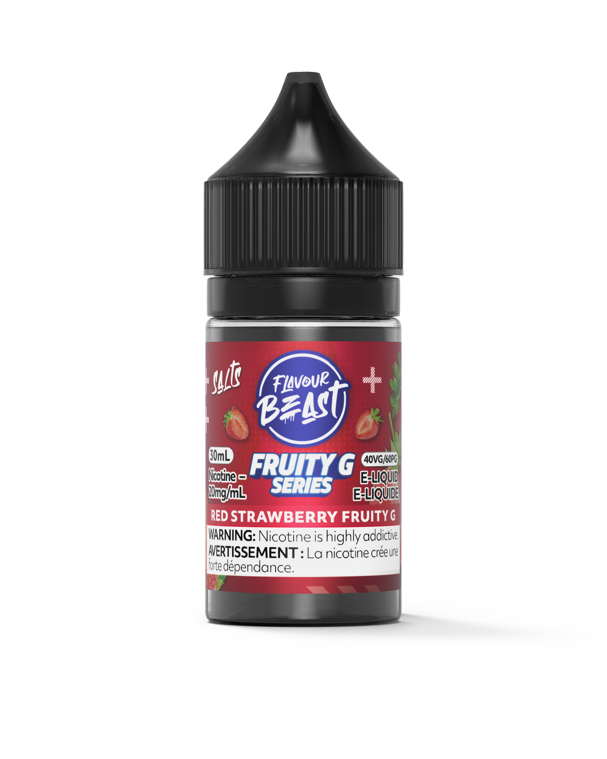 Red Strawberry Fruity G by Flavour Beast Salt - 30ml