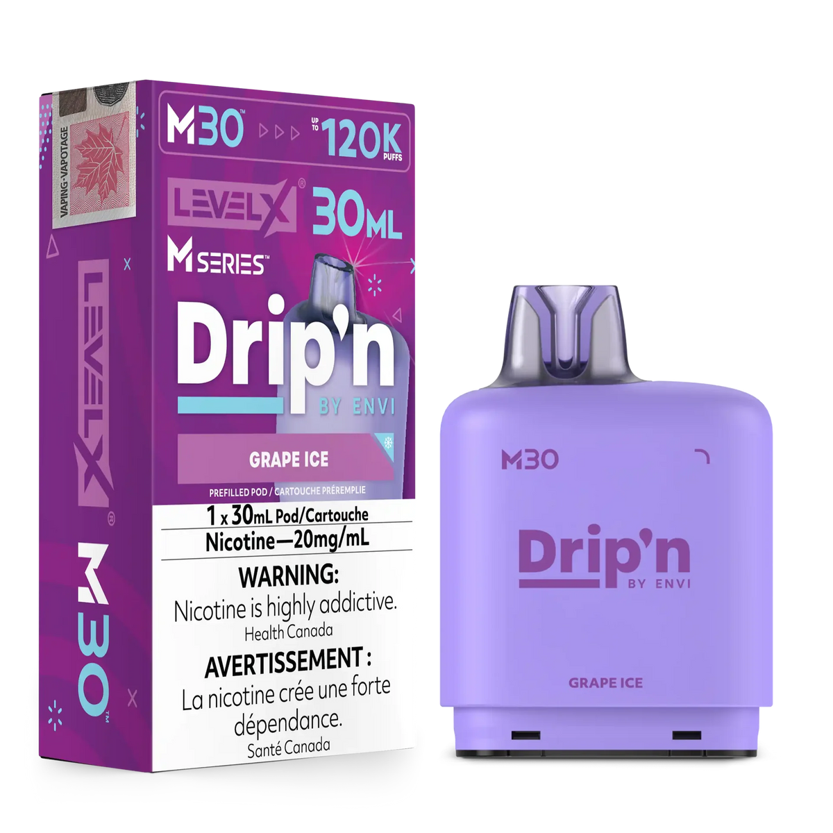 Grape Ice Level X M Series Pod 30mL 120K Pod