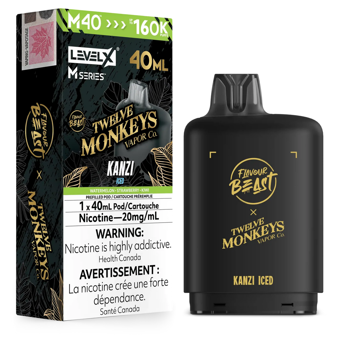 Kanzi Iced Level X M Series Pod 40mL 160K Pod