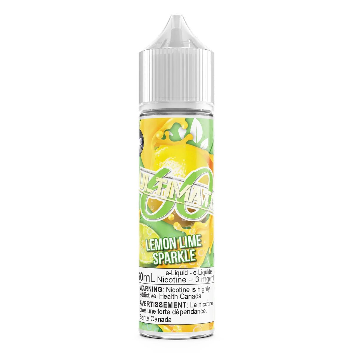 Lemon Lime Sparkle by Ultimate 60 60mL e-liquid bottle