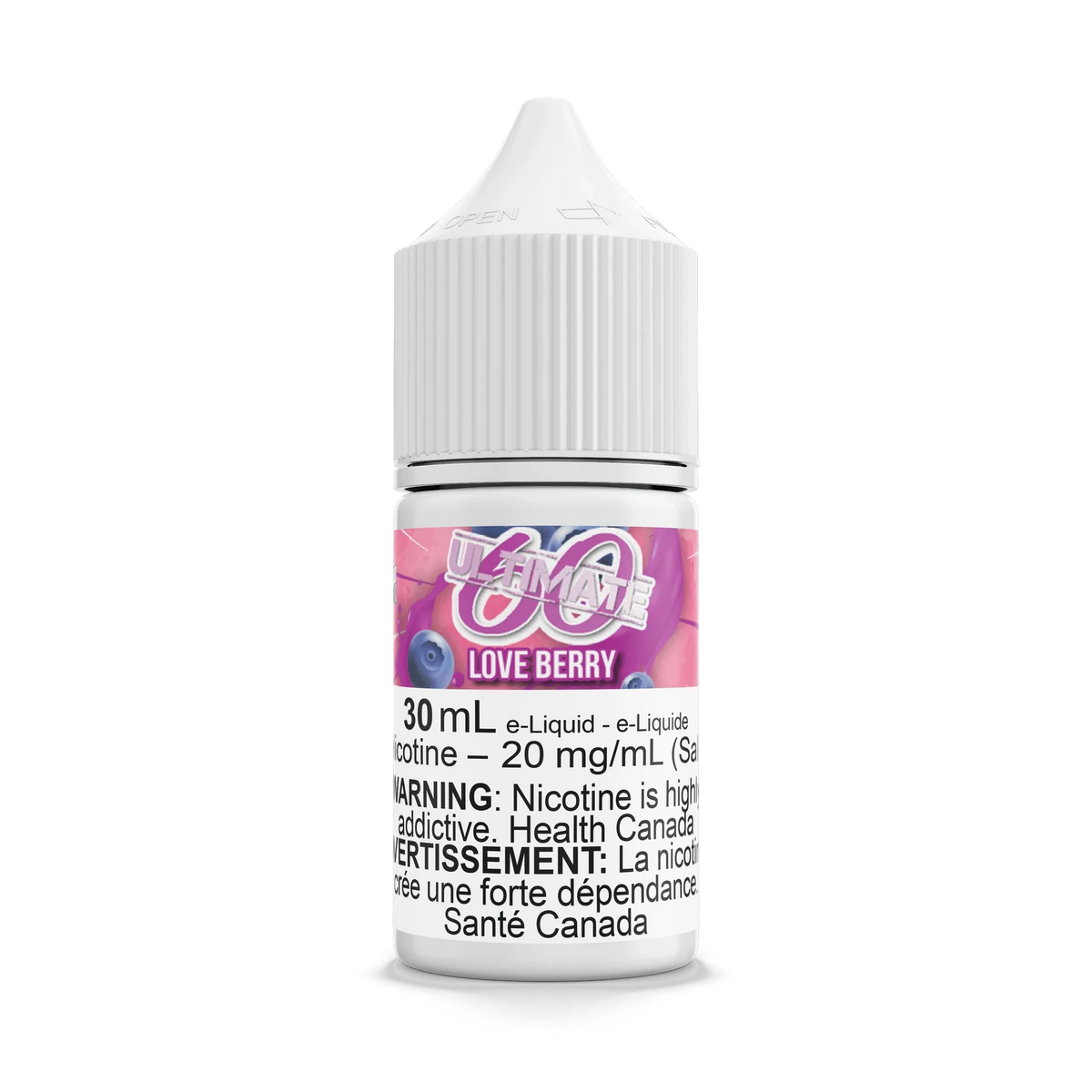 Love Berry by Ultimate 60 Salt 30mL e-liquid bottle