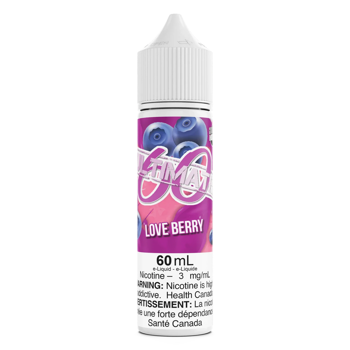 Love Berry by Ultimate 60 60mL e-liquid bottle