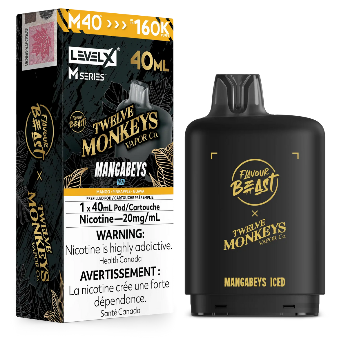 Mangabeys Iced Level X M Series Pod 40mL 160K Pod