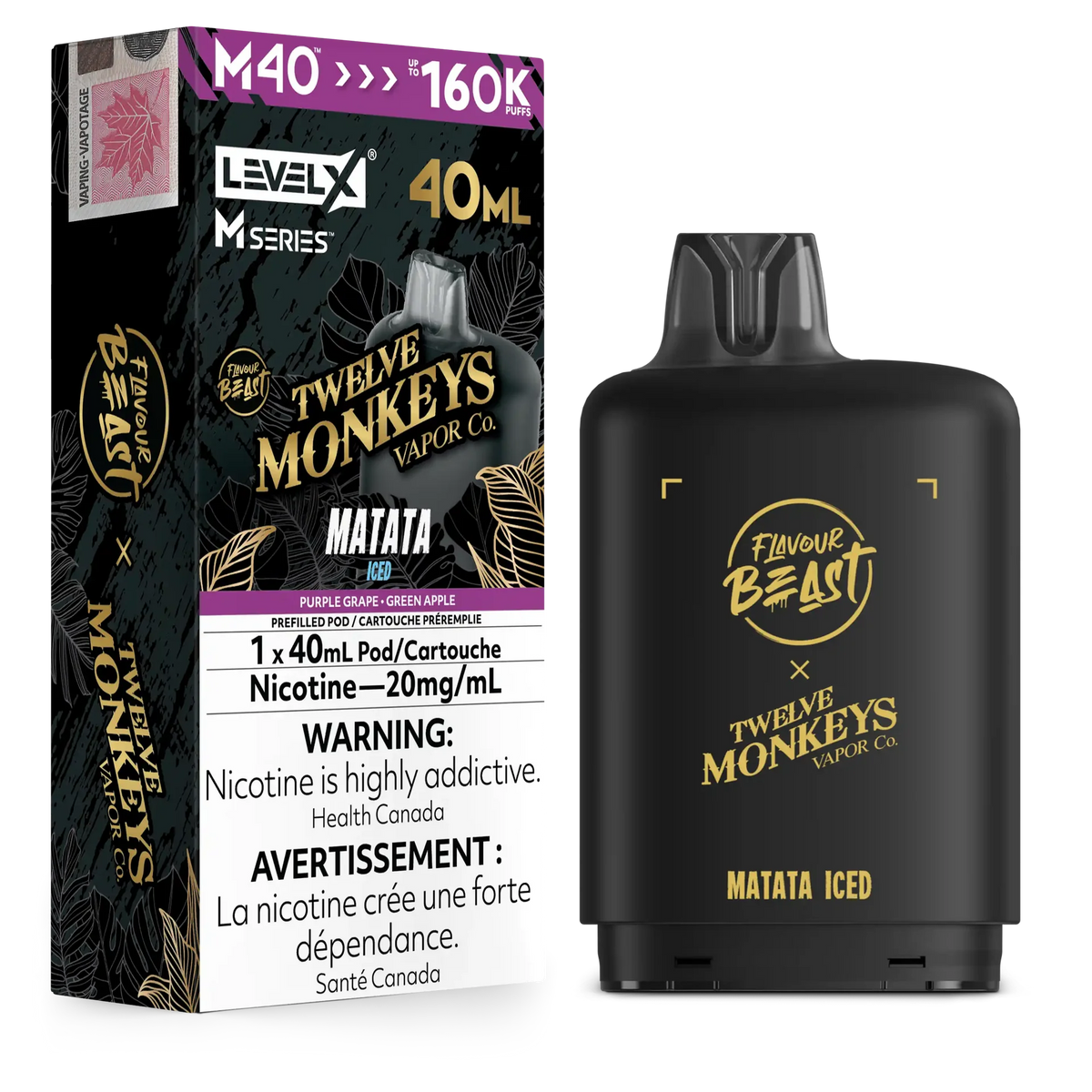 Matata Iced Level X M Series Pod 40mL 160K Pod