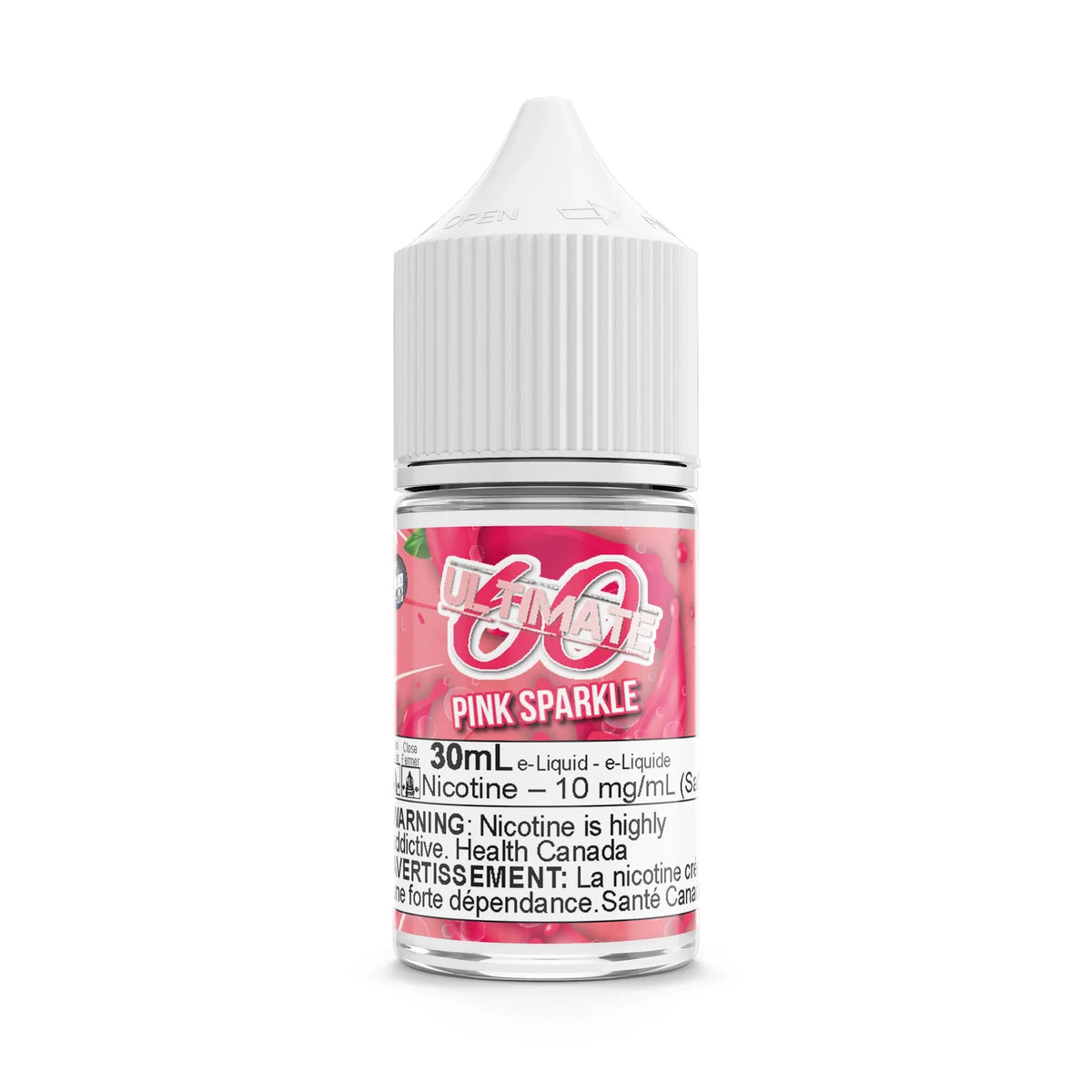 Pink Sparkle by Ultimate 60 Salt 30mL e-liquid bottle