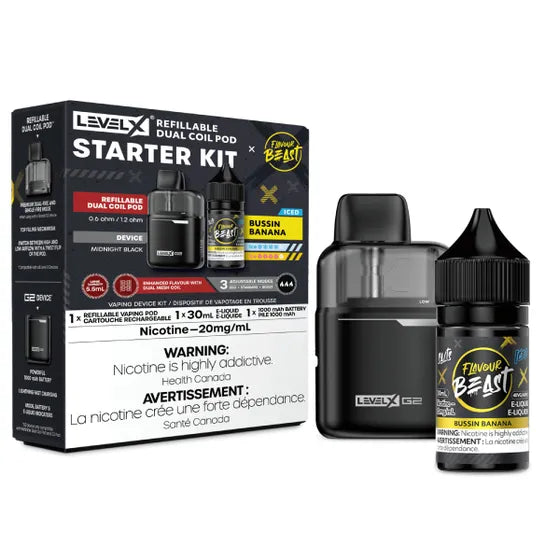 Level X Starter Kit (G2 Base + Pod + Flavour Beast E-Liquid)
