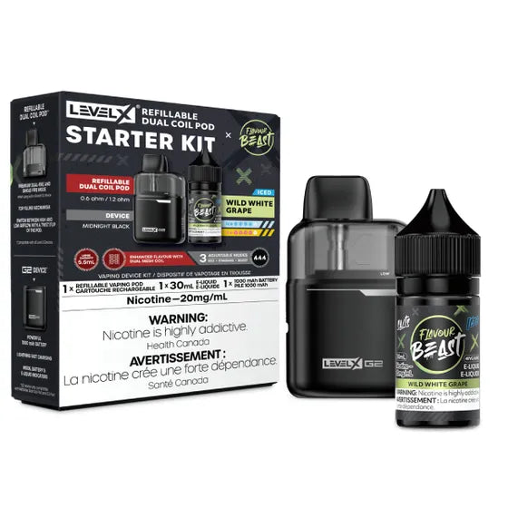 Level X Starter Kit (G2 Base + Pod + Flavour Beast E-Liquid)