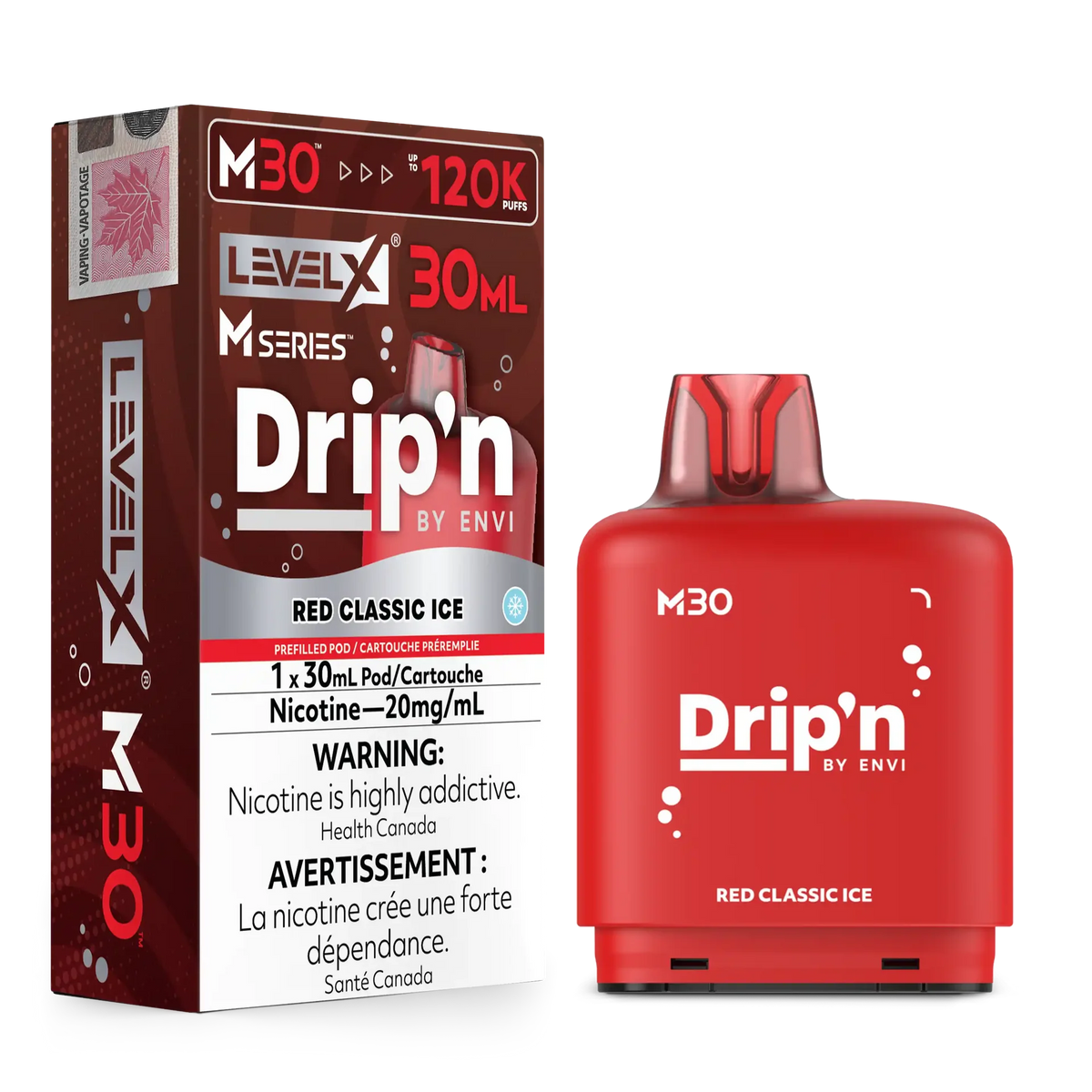 Red Classic Ice Level X M Series Pod 30mL 120K Pod