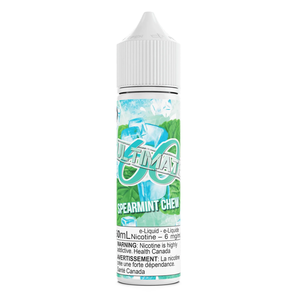 Spearmint Chew by Ultimate 60 60mL e-liquid bottle