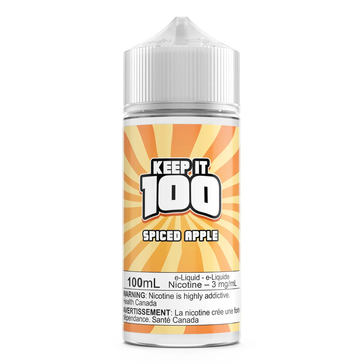 Spiced Apple by Keep It 100 100mL e-liquid bottle
