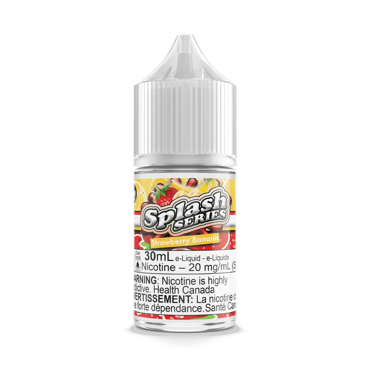 Splash Series Strawberry Banana by Vape Evasion Salt 30mL e-liquid bottle