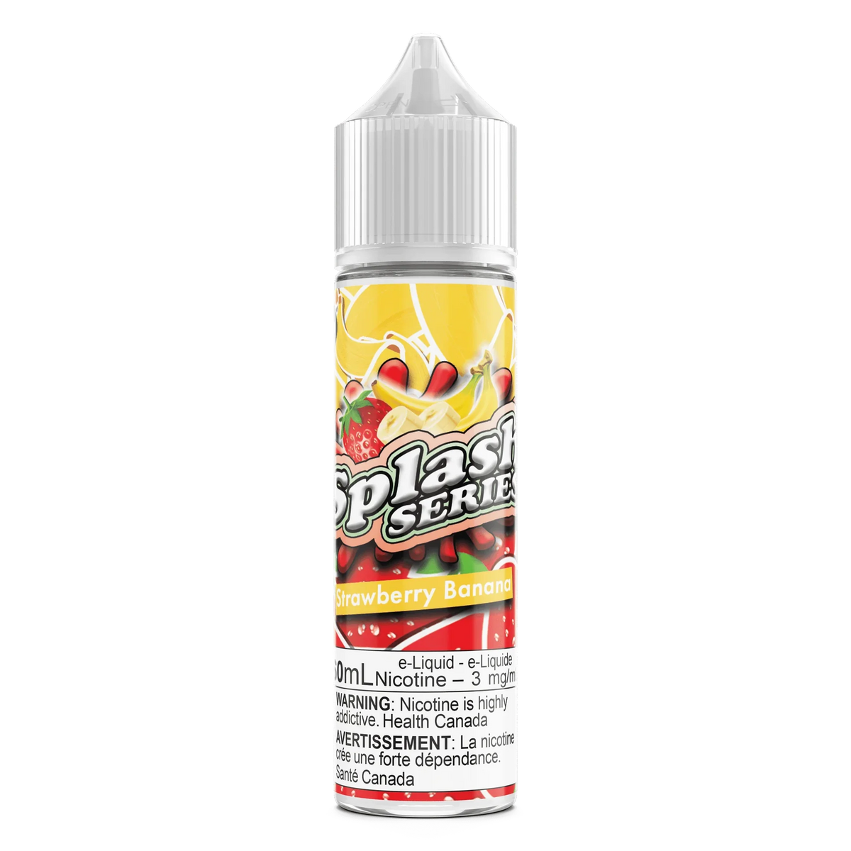 Splash Series Strawberry Banana by Vape Evasion 60mL e-liquid bottle