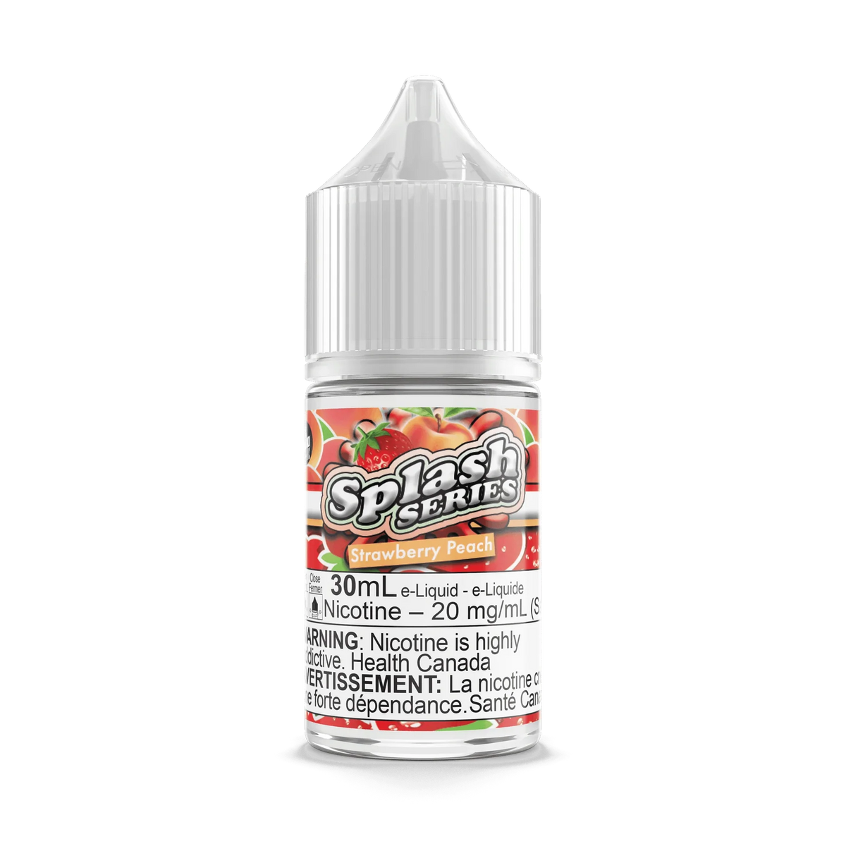 Splash Series Strawberry Peach by Vape Evasion Salt 30mL e-liquid bottle