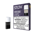 STLTH Caribbean Tobacco pod pack with three 2mL pods, one in box, one freestanding.